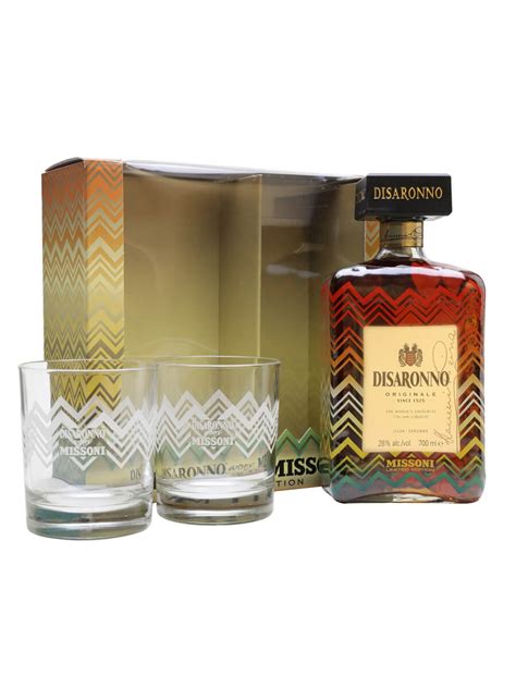 disaronno gift set with glasses.